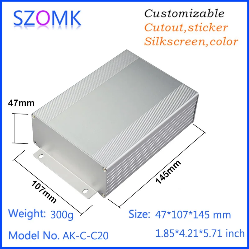 4 шт. алюминиевая Экструзионная распределительная коробка 47*107*145 мм |