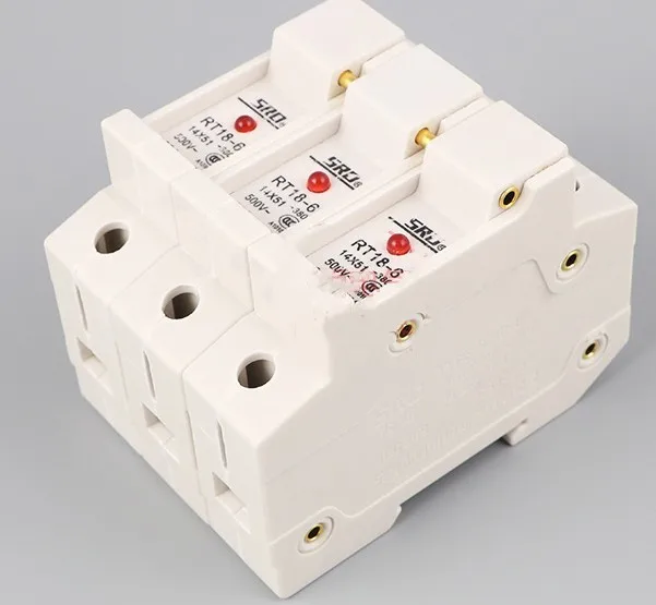 Основание предохранителей: Φ 63a 3P 380V-500V / RT18-63X 500V-690V (крепление на