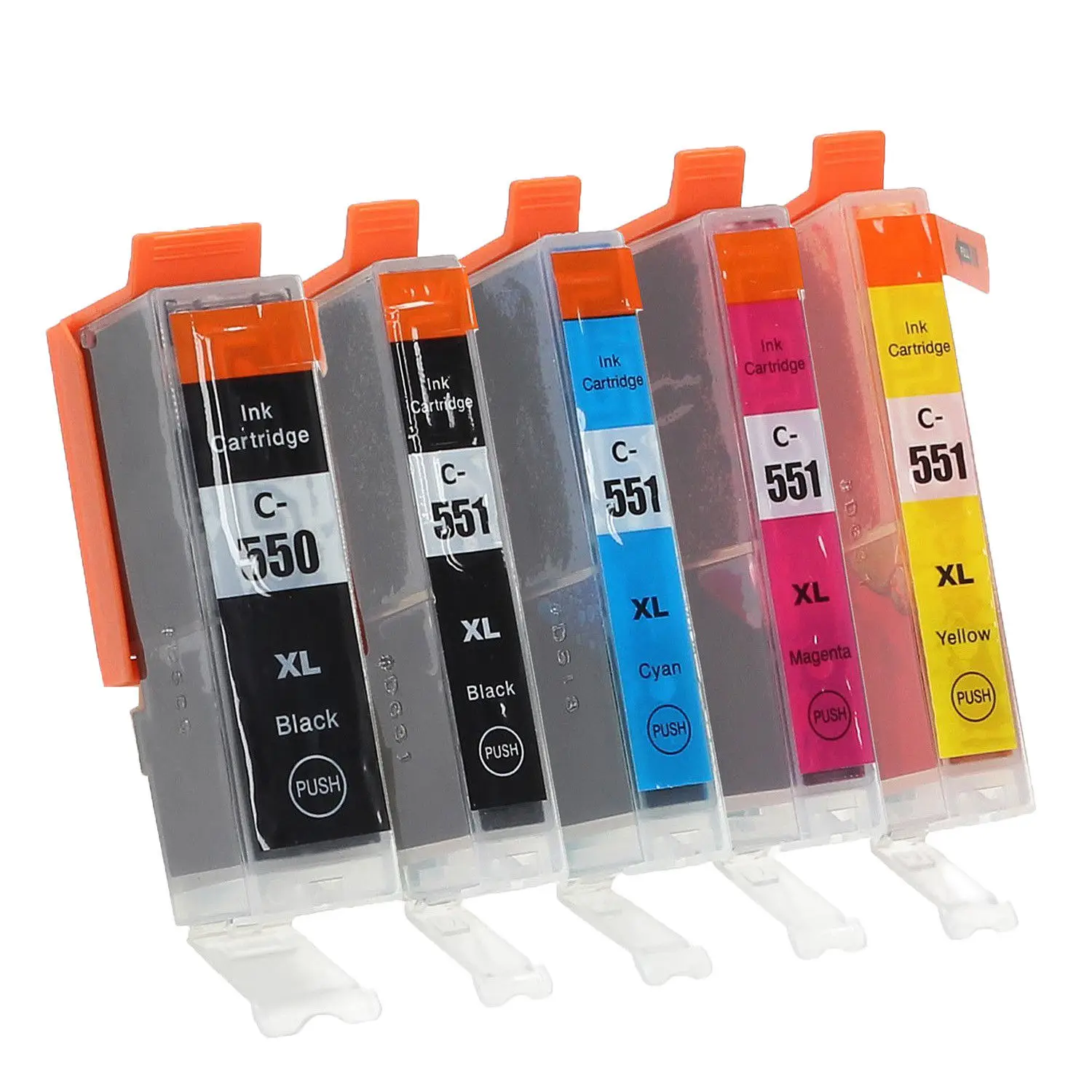 5 шт. чернильный картридж PGI550 CLI551 совместимый для Canon Pixma MG5450 MG5550 MG6350 MG6450 MX725 iP7200 IP7250