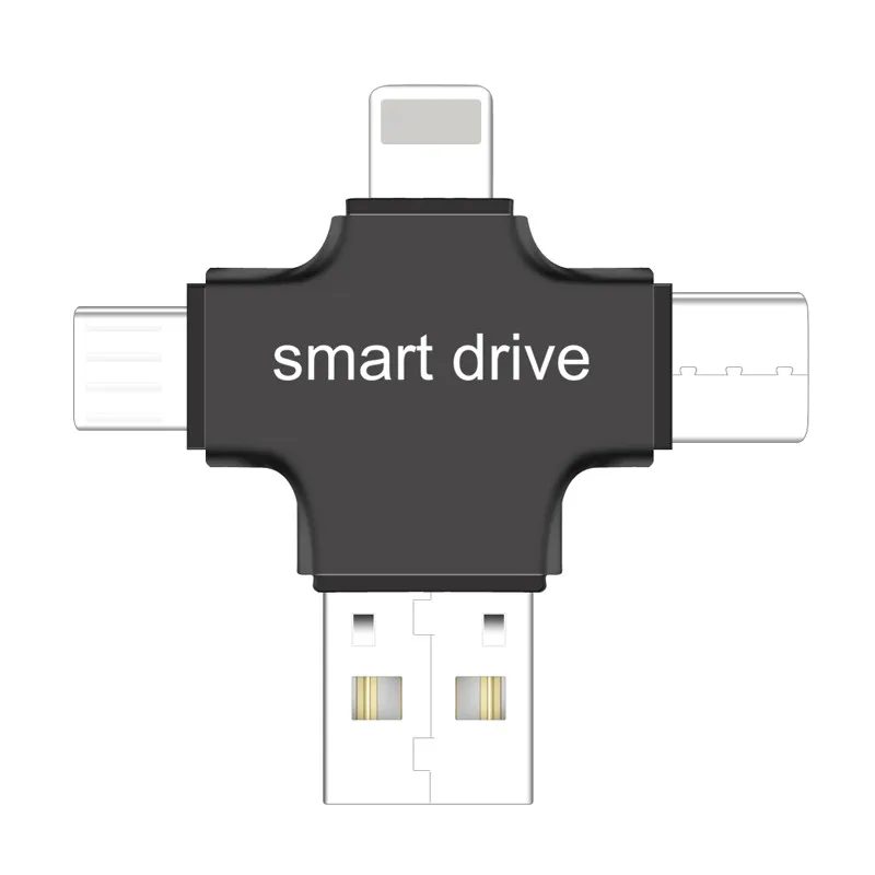 3 в 1 USB2.0 картридер OTG Флешка 16 ГБ 32 все одном Card Reader для Тип C