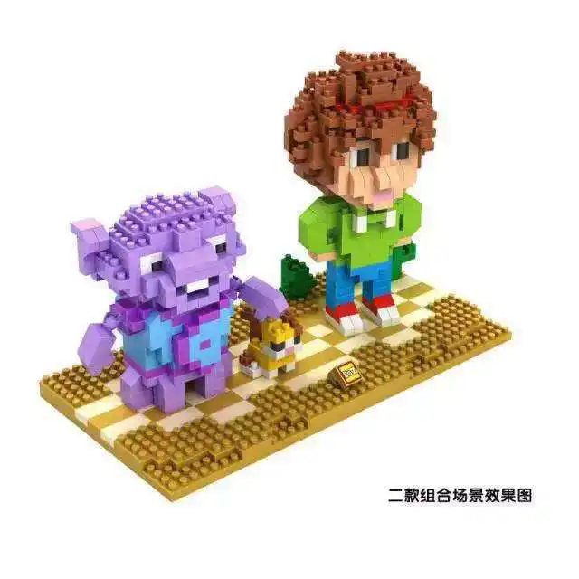 Завод Nanoblocks Дома Серии Пластиковые Мини Блоки LOZ Мультфильм DIY Строительство