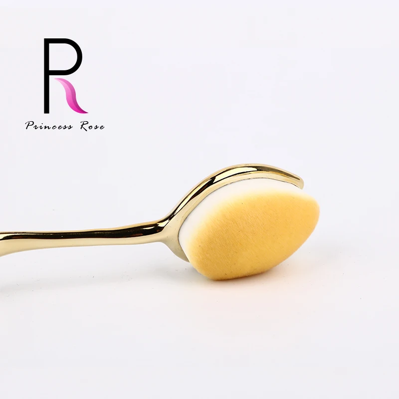 Принцесса Роза 10 шт Новая цветная Зубная Щетка Форма овальные макияжные Кисти