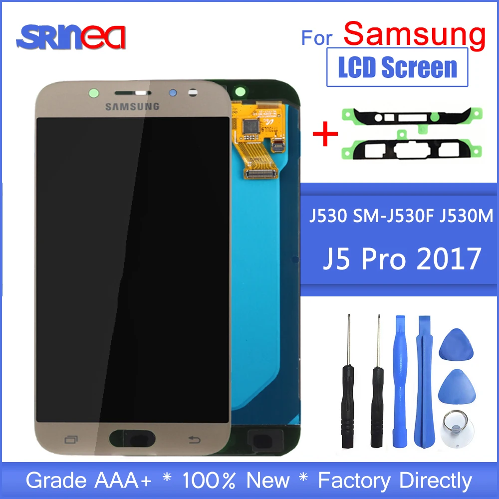 J5 2017 ЖК дисплей для samsung Pro сменный и сенсорный экран дигитайзер сборка