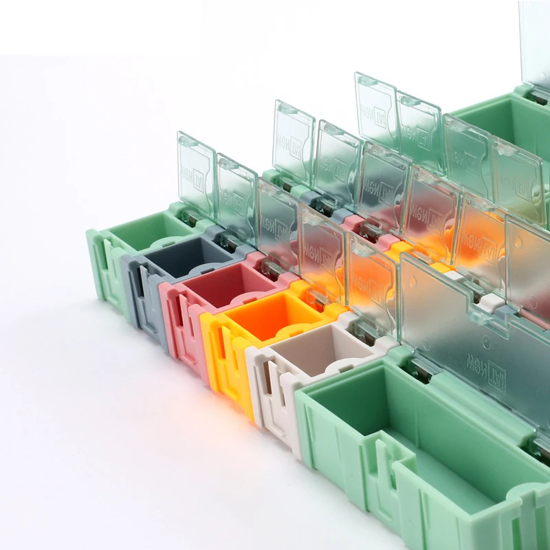 Mini Storage Box SMD SMT IC Electronic Component Container Case Diy Practical for Small Jewelry Tool Bead Pill | Инструменты