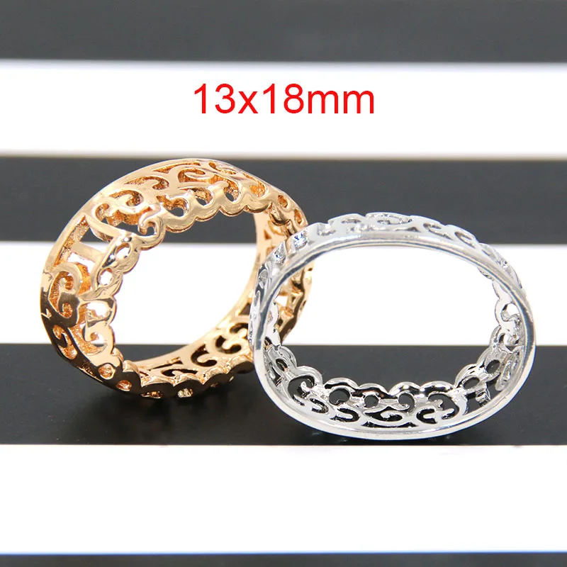 Oval 13x18mm Новые различные формы гнездо Стиль швейная установка пришить стразы с медной коготь DIY аксессуары для одежды - Цвет: Oval 13x18mm