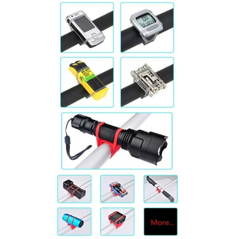 Новый велосипедный Эластичный Силиконовый светильник держатель для