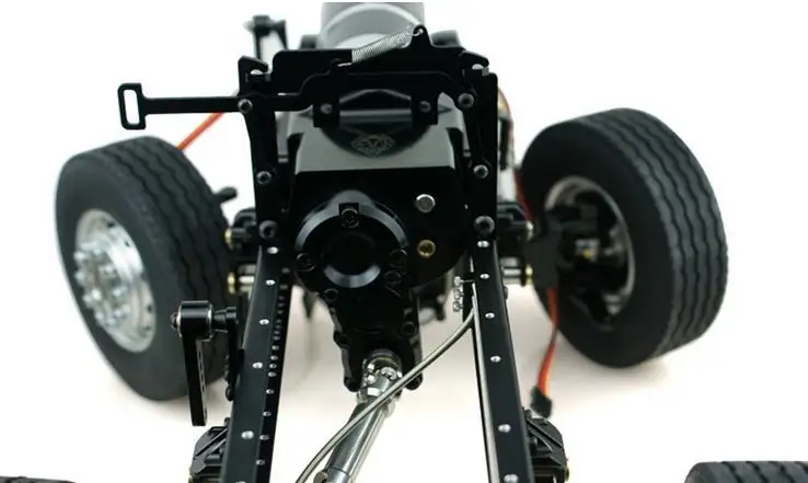RC тракторов Jackknifed с пряжкой и фиксированной рамой для тамии 1/14 весы R/C трейлер