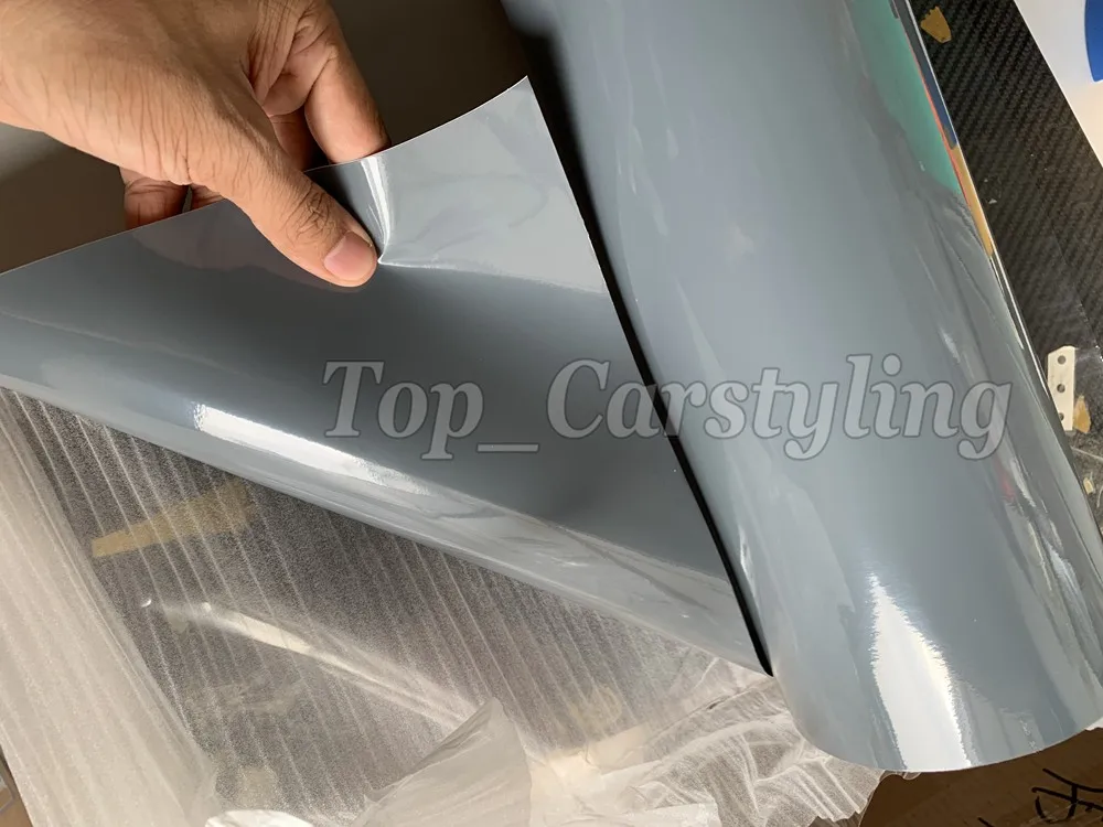 Ультра блеск цемента серый винил Обёрточная бумага наклейки для автомобиля