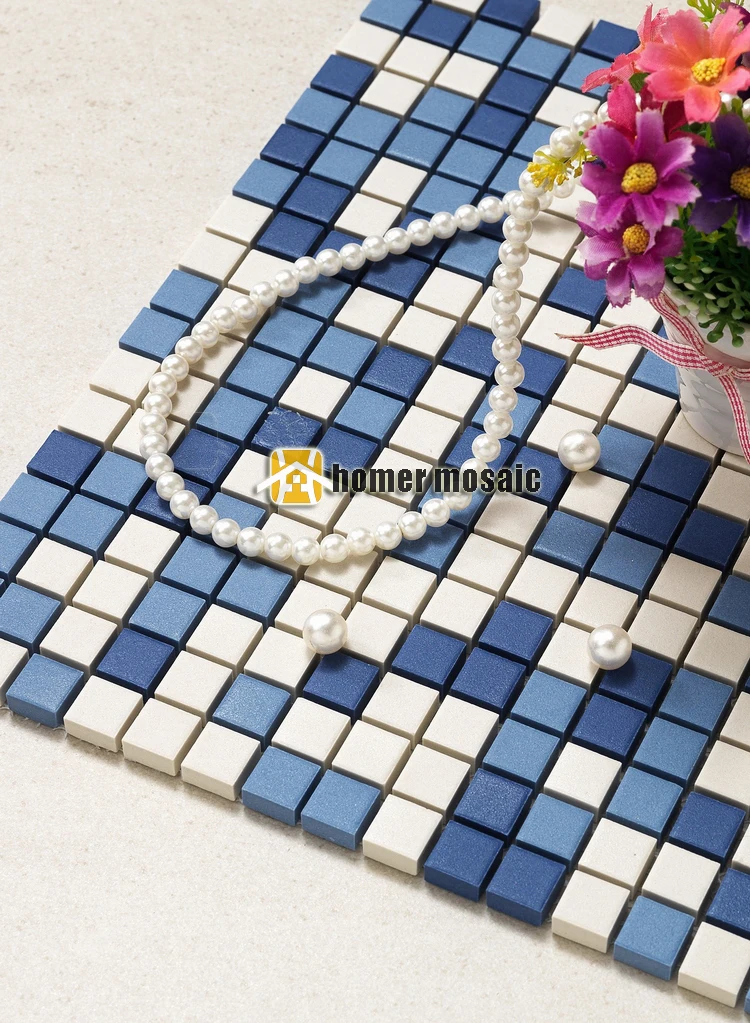 

through body ceramic tile mixed blue color for bathroom shower mosaic kitchen backsplash hallway mosaic wall and floor tiles
