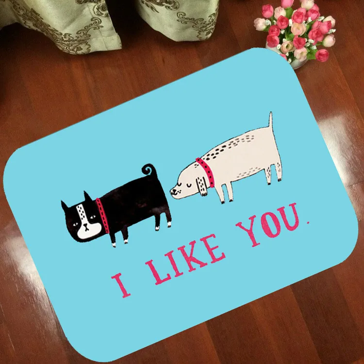 

Напольные коврики, Противоскользящий коврик, мультяшный анимация, я люблю тебя, собака, напечатанный рисунок, ковер коврик в ванную комнату, дверь, гостиная, бесплатная доставка