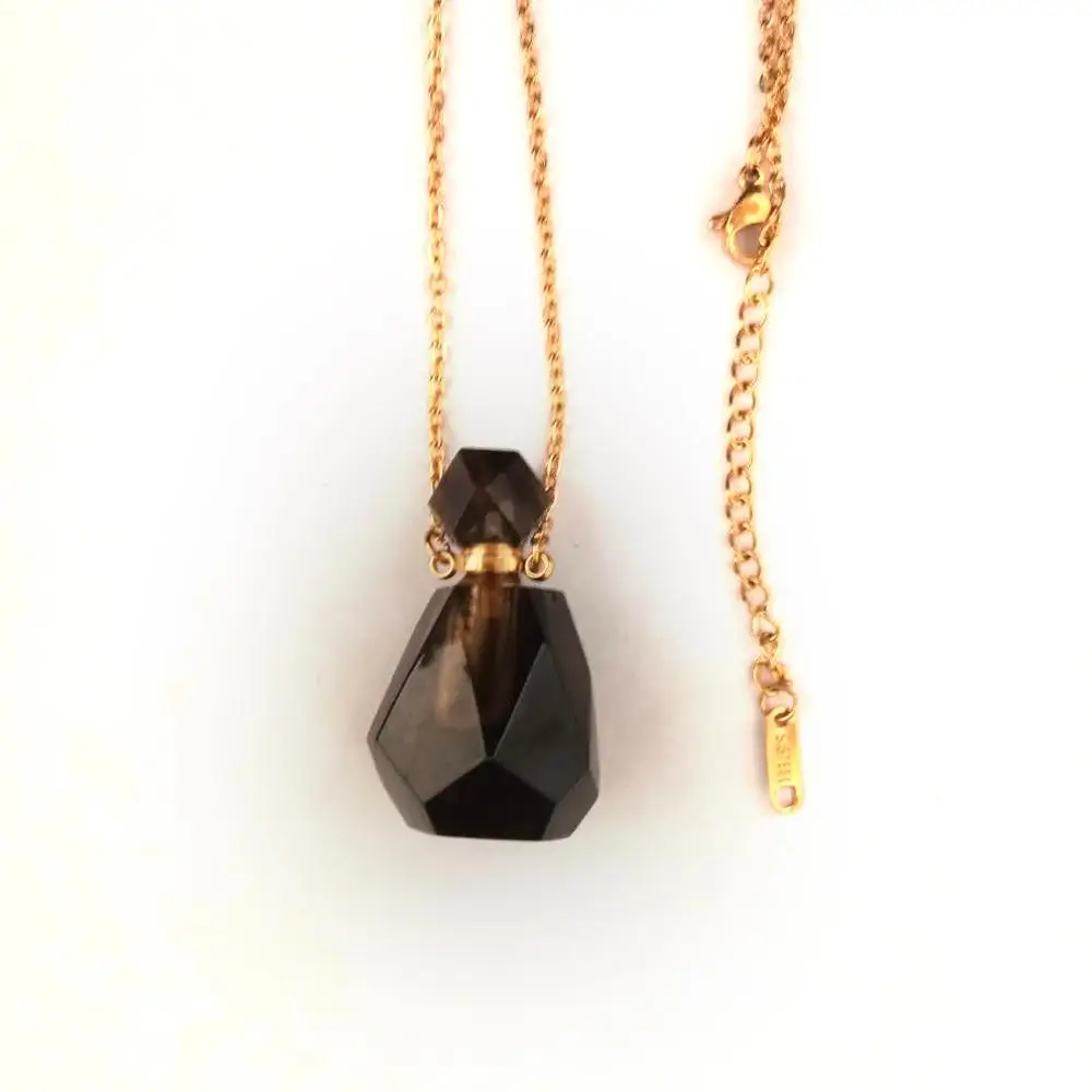 Натуральный флакон духов драгоценные камни граненый камень соединители кварц