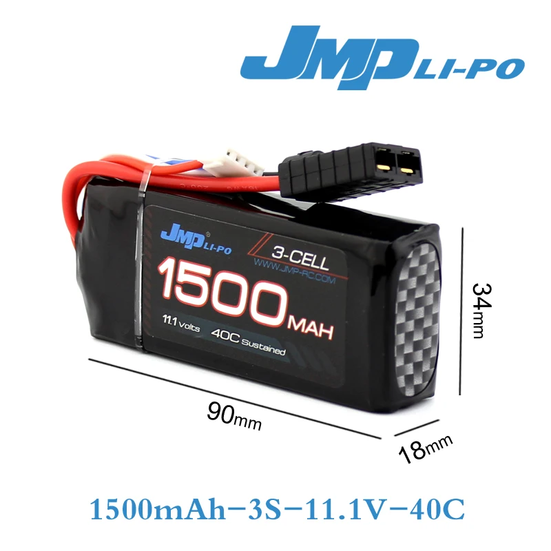 JMP Lipo батарея 3S 1500mAh 11 1 V аккумулятор 40C Аккумулятор для TRAXXAS 1/16 summit e revo slash|lipo battery