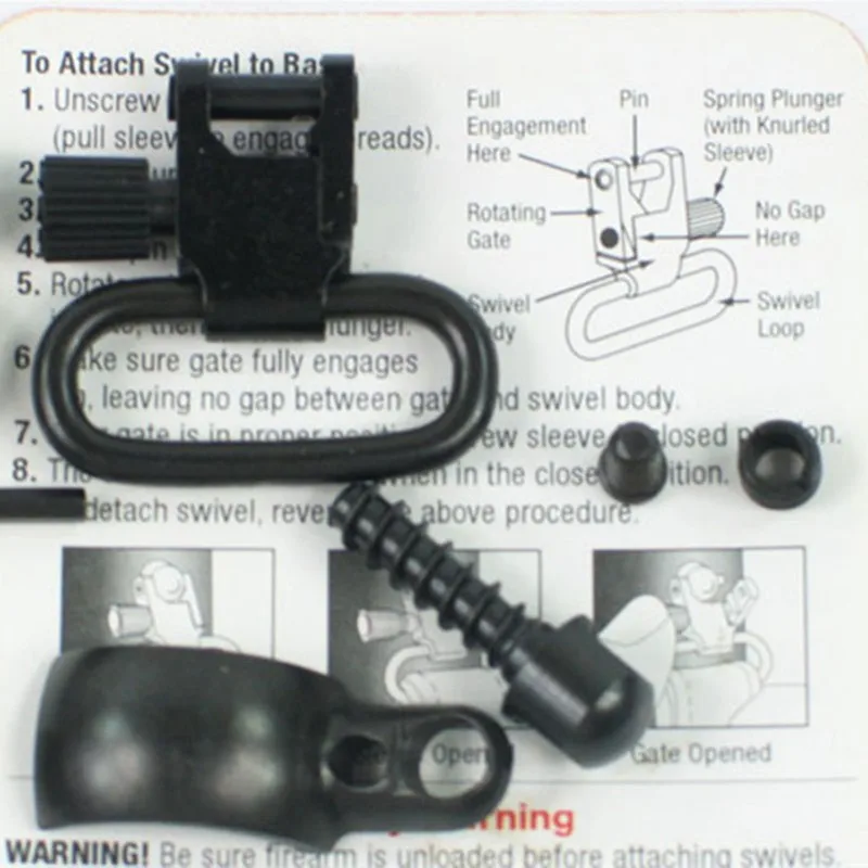 

1593-2 Quick Detach Mount fit Barrel's Tube Diameter .800"-.850" and 1"Slings Gun sling
