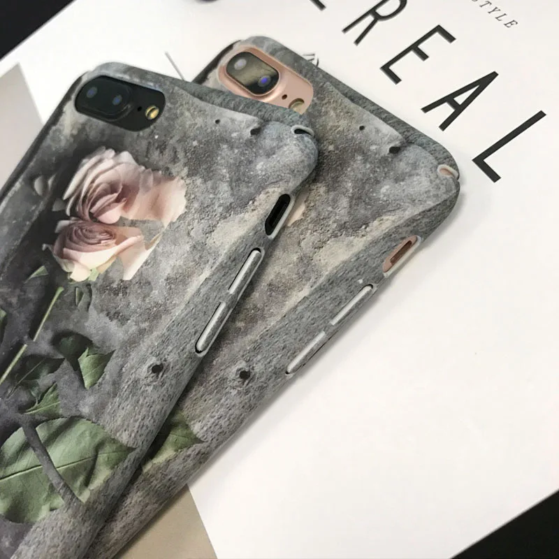 Горячая Ретро картина маслом Rosas цветочный чехол для iphone 6 Чехол классическое