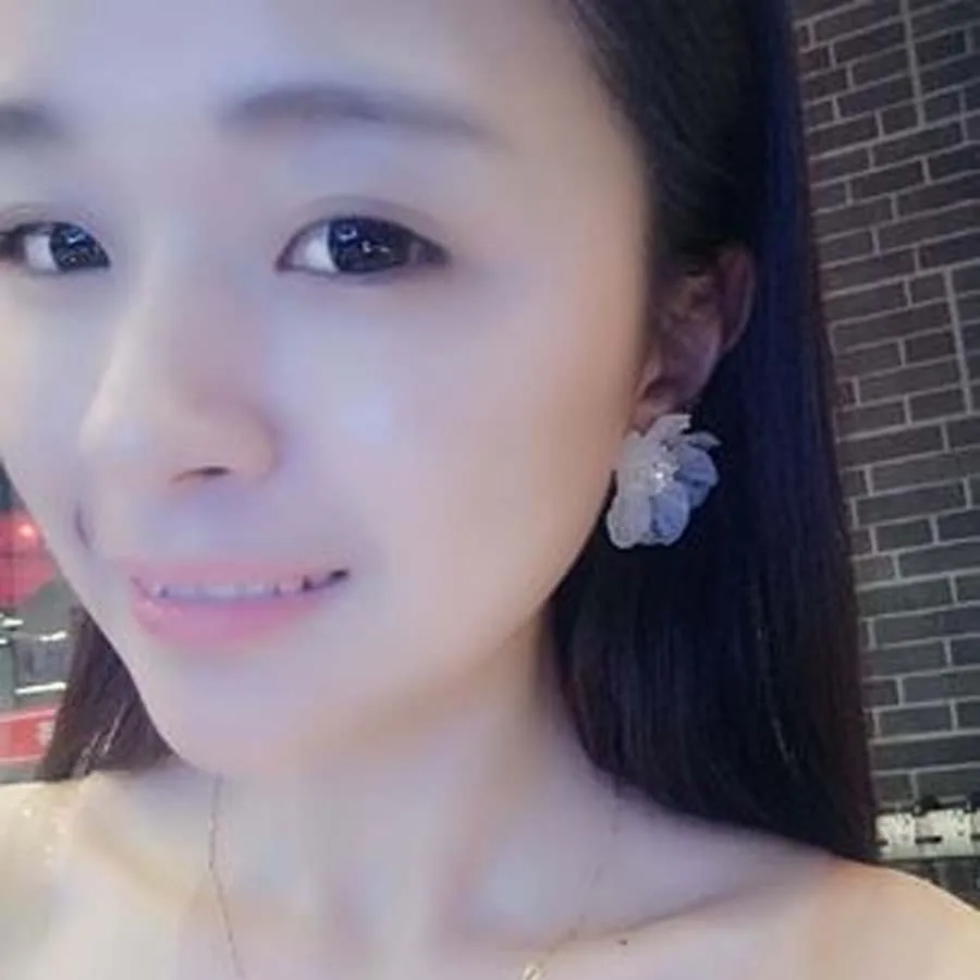 2020 модные украшения корейские прозрачные полимерные серьги в форме цветка