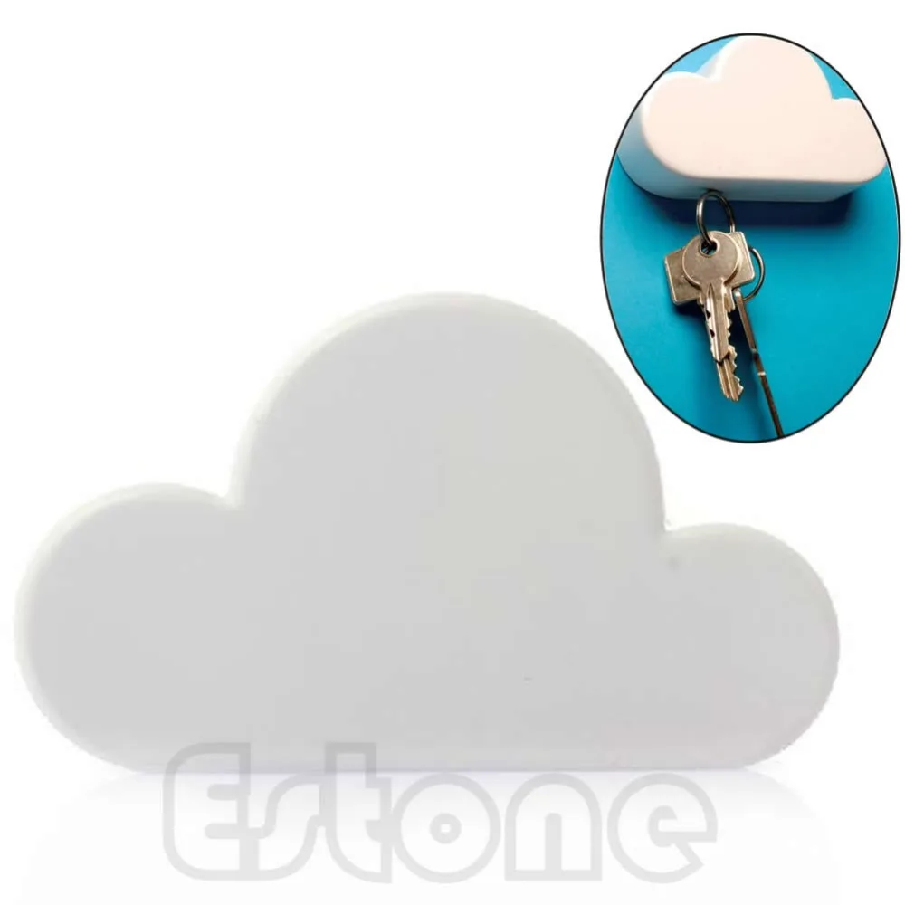 White Cloud Shaped Magnetic Key Holder Wall Hook Hanger Gift Home | Автомобили и мотоциклы