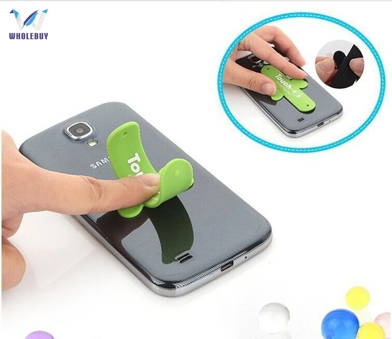 500 шт./лот Mini Touch U One силиконовая подставка кольца на палец универсальный
