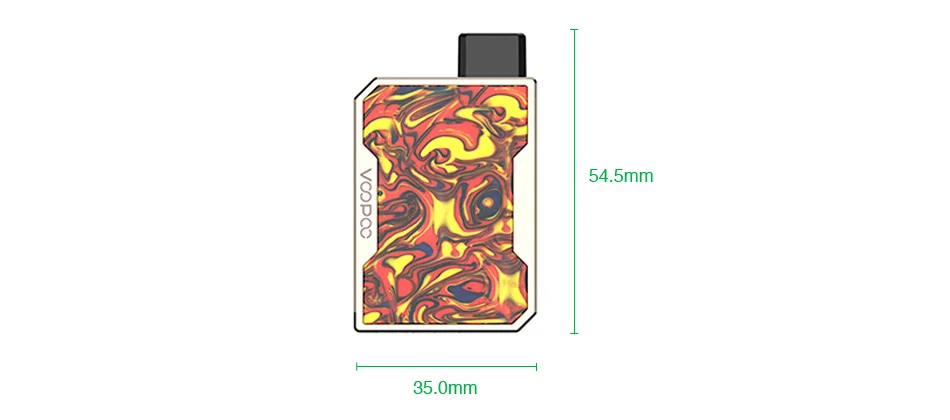 Обновленная версия! VOOPOO DRAG Nano Pod Комплект с аккумулятором 750 мАч и картриджем 1,0 мл DRAG Nano Pod электронная сигарета Vape Kit VS Drag Mini/Drag 2