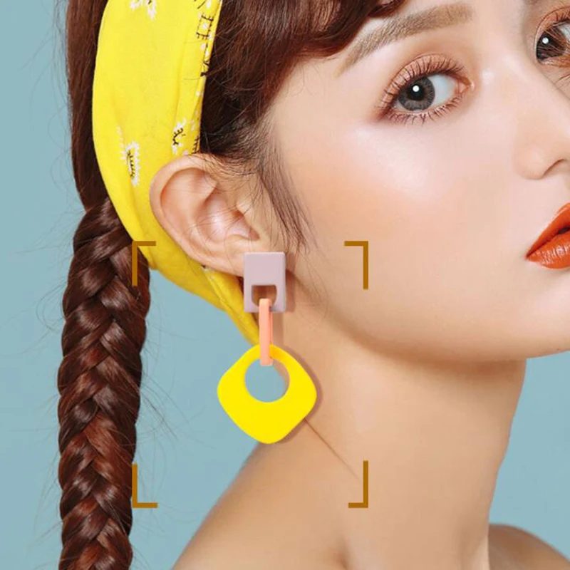 XIYANIKE новые летние яркие цветные винтажные геометрические сцепляющиеся