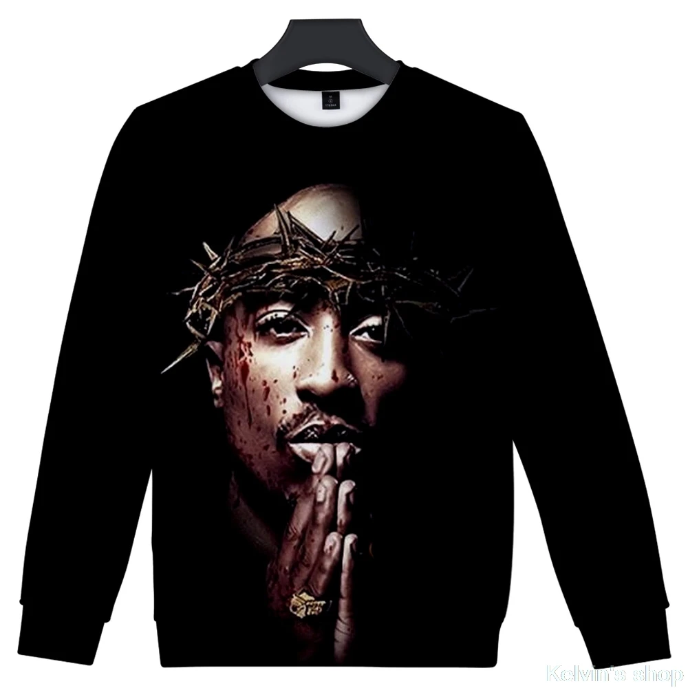 Певица 2PAC 3D принт для мужчин с длинным рукавом фанатская Толстовка Куртка