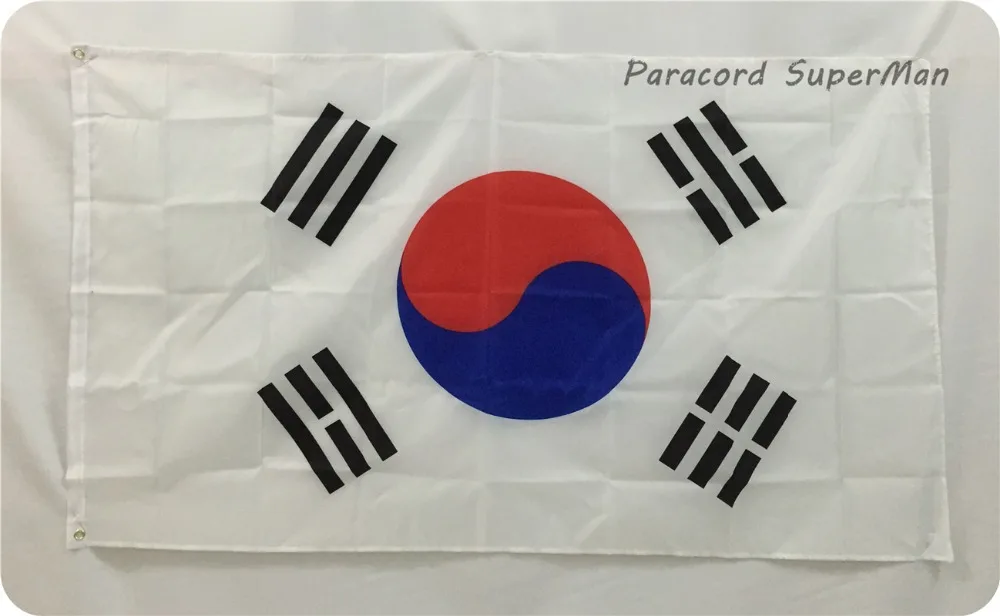 10 шт./лот Taegukgi корейский флаг 3 фута x 5 футов висящий южнокорейский баннер 150x90 см