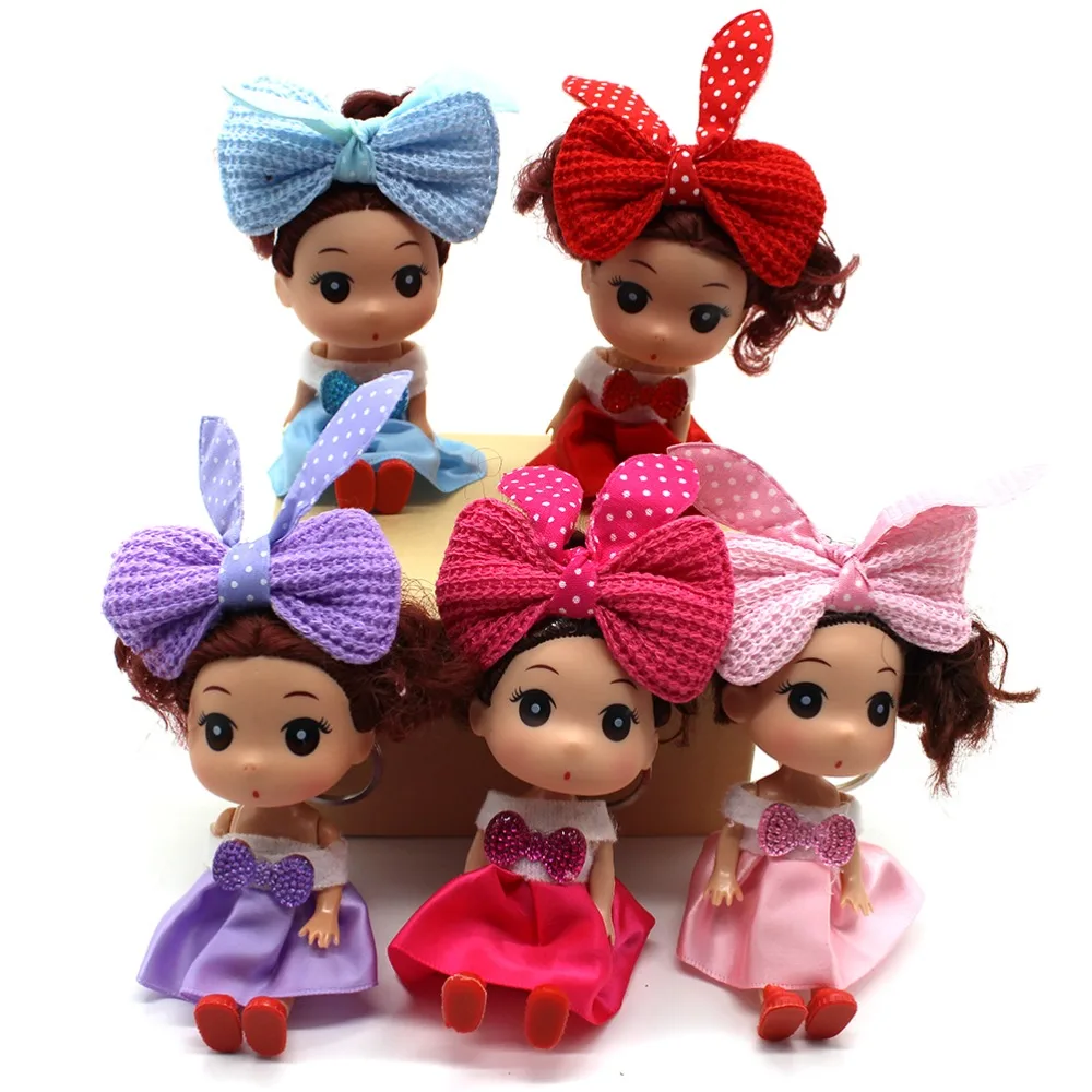 SUN &amp CLOUD 5 Pcs/Set Fashion Mini 12cm Kawaii Doll for ddung Girl With Beautiful Dress Wedding | Игрушки и хобби