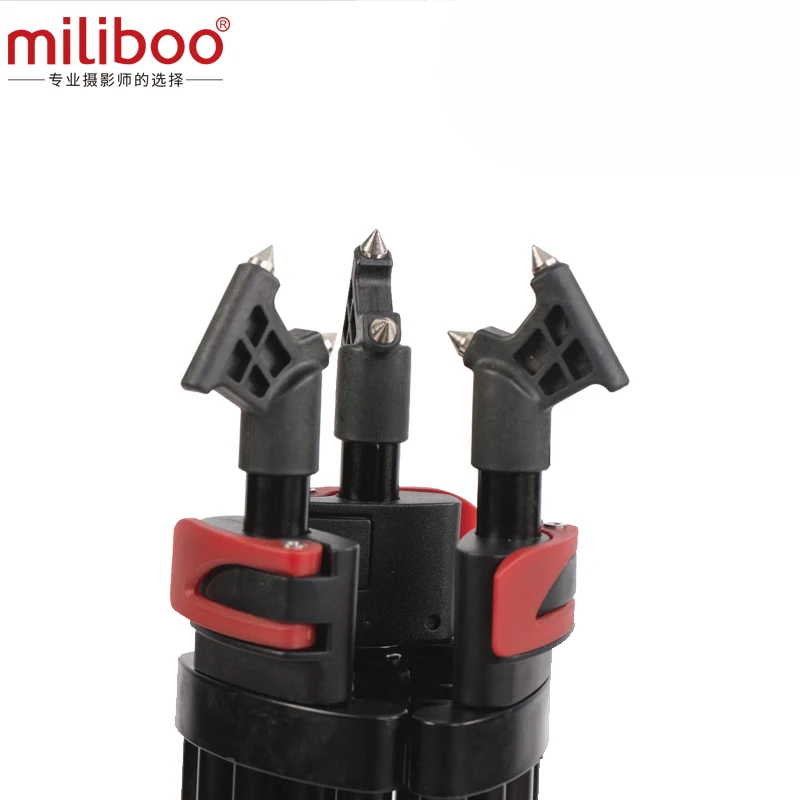 Miliboo MTT609A без головки портативный алюминиевый штатив для профессиональной