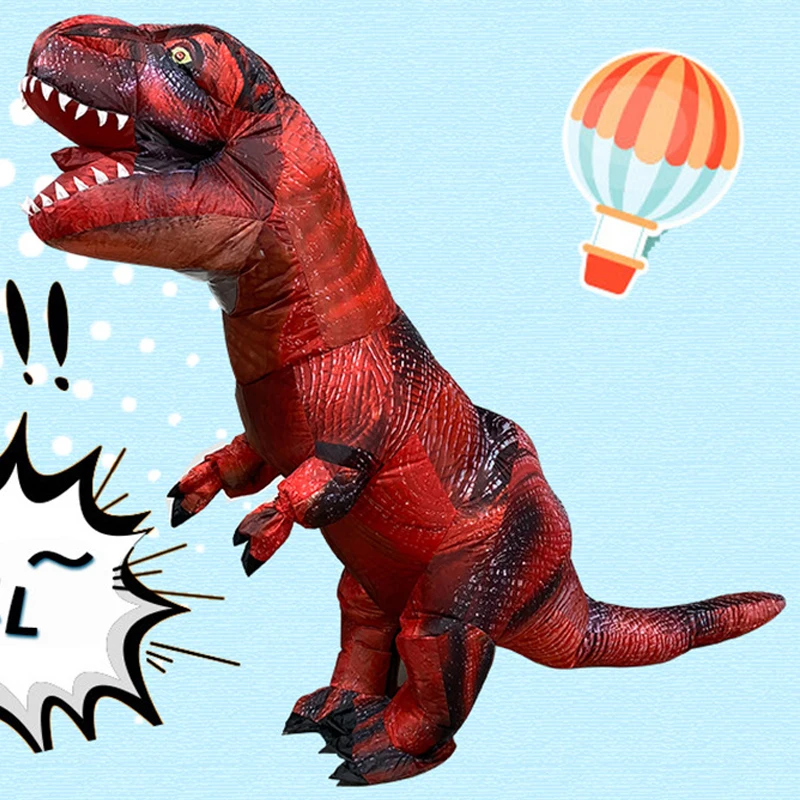 Раптор динозавр взрослые костюмы для косплея T-REX надувная одежда ездовые игрушки