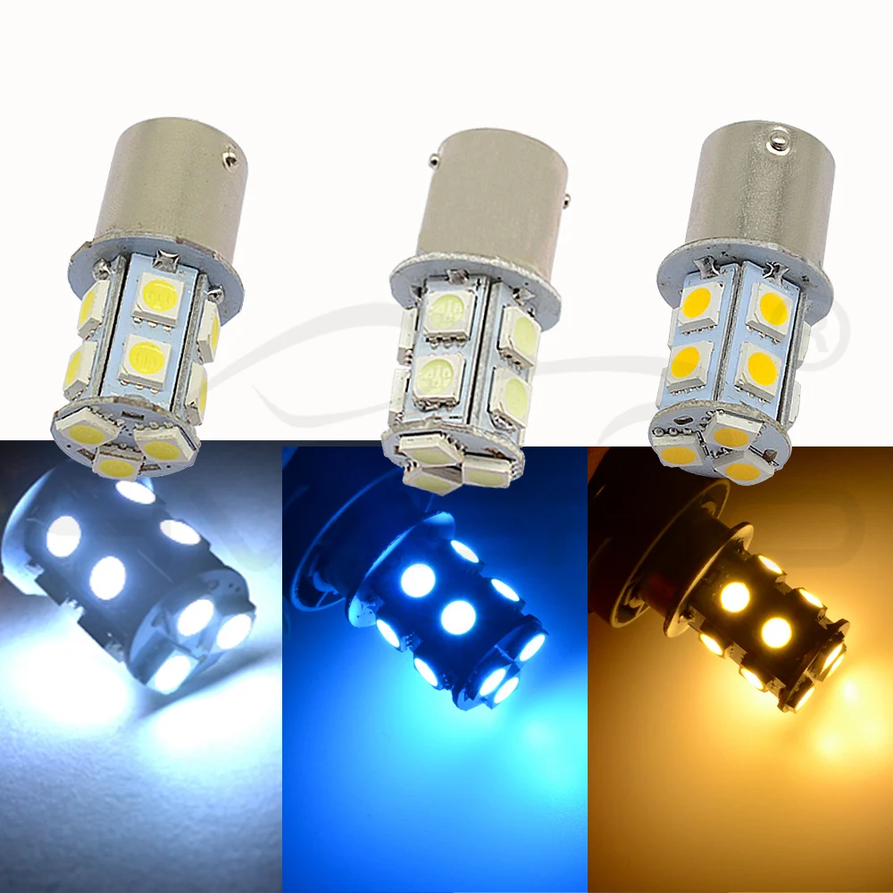 10X1156 BA15S 1157 BAY15D P21 5 Вт BA15D 13Led 5050 Автомобильные светодиодные указатели поворота, тормозные задние лампы, автомобильные задние лампы заднего хода DC 12 В