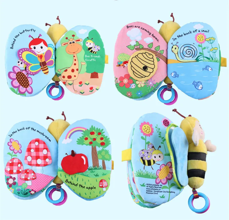 Детские игрушки обучающие тканевые книги для малышей Ранняя Детская