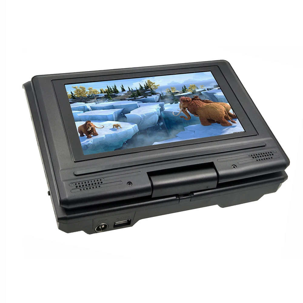 Новый 7 8 дюймов Портативный DVD EVD VCD SVCD CD плеер с функцией игры и радио ТВ AV