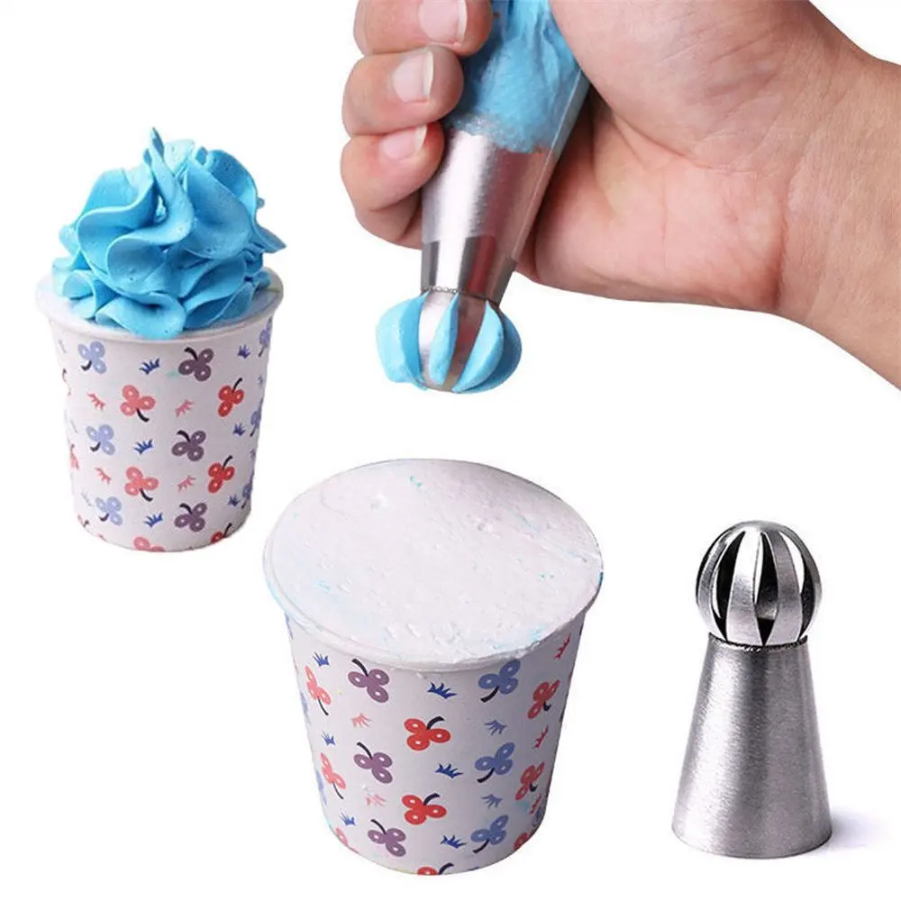 3 шт. насадки для украшения торта в форме шара|kitchen baking tools|kitchen bakingtips cupcakes |