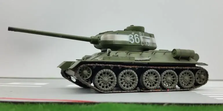 Литье под давлением Второй мировой войны Советская т34 танк от 72 до 85 Трубач диорама полная высокая имитация ювелирных изделий статичная игрушка