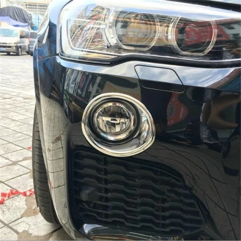 

WELKINRY car auto cover For BMW X4 28iM 35iM sport model 2014 2015 2016 ABS chrome front head tail rear fog lamp light trim