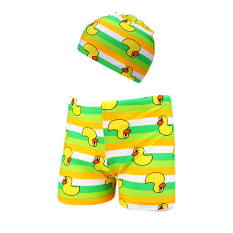 2019 summer newest2Pcs Kids Baby Boys Stretch Beach Swimsuit Swimwear Trunks Shorts+Hat Set F1 |
