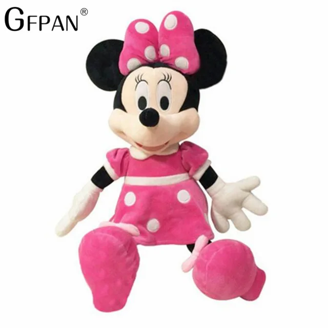 pink Minnie Vip link, Прямая поставка, мягкие плюшевые игрушки Микки и Минни Маус, куклы, подарки на свадьбу, день рождения для детей - Цвет: pink Minnie