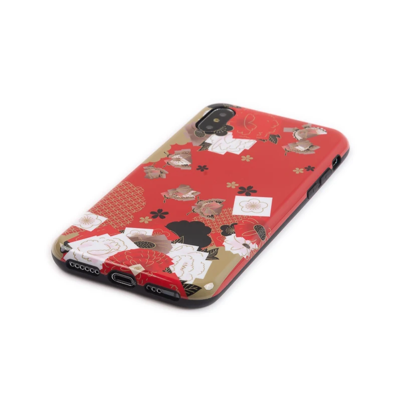 Силиконовый чехол для пары iPhone X XR XS 6 6S 7 8 Plus японские чехлы телефонов с рисунком