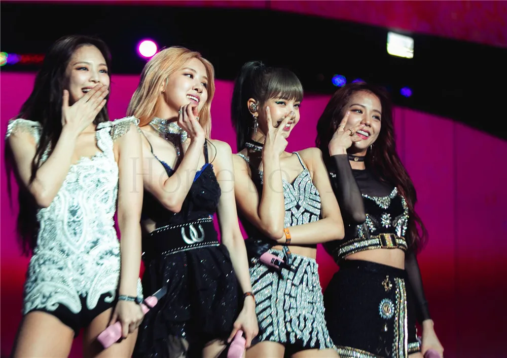 Прозрачный Постеры Kill this love Blackpink Kpop глянцевые бумажные наклейки на стену HD украшение дома Hometopia - Цвет: Прозрачный