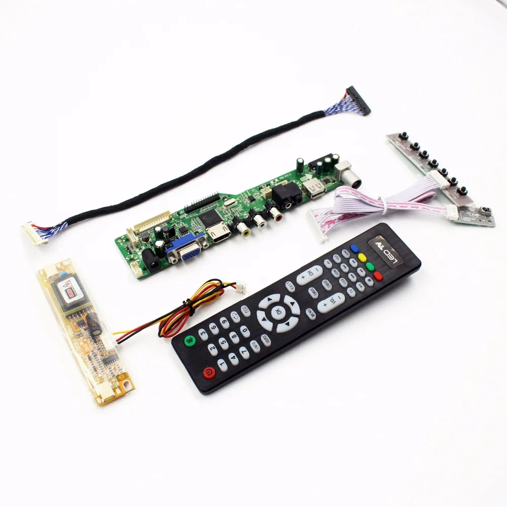 ЖК дисплей ТВ плата контроллера с AV VGA Аудио USB HDMI порт подключения типа c: