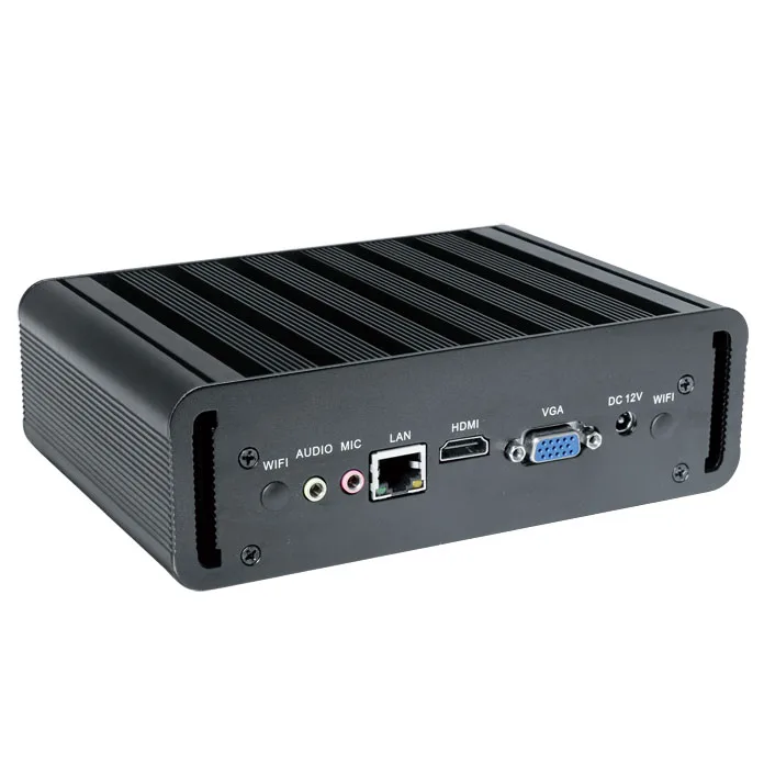 Безвентиляторный мини ПК i3 6100U Core i5 6200U core i7 6500u промышленный компьютер HDMI и VGA порт