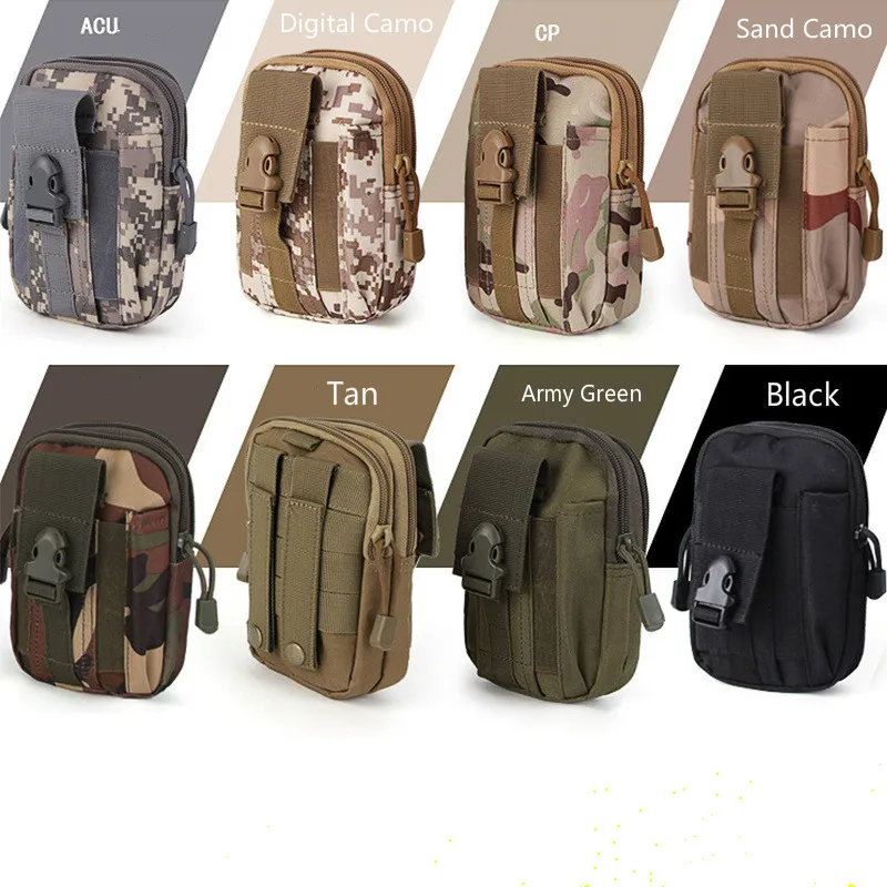 1000D тактический камуфляж Molle поясная Оксфорд Пояс Сумки Кошелек Чехол Спорт на