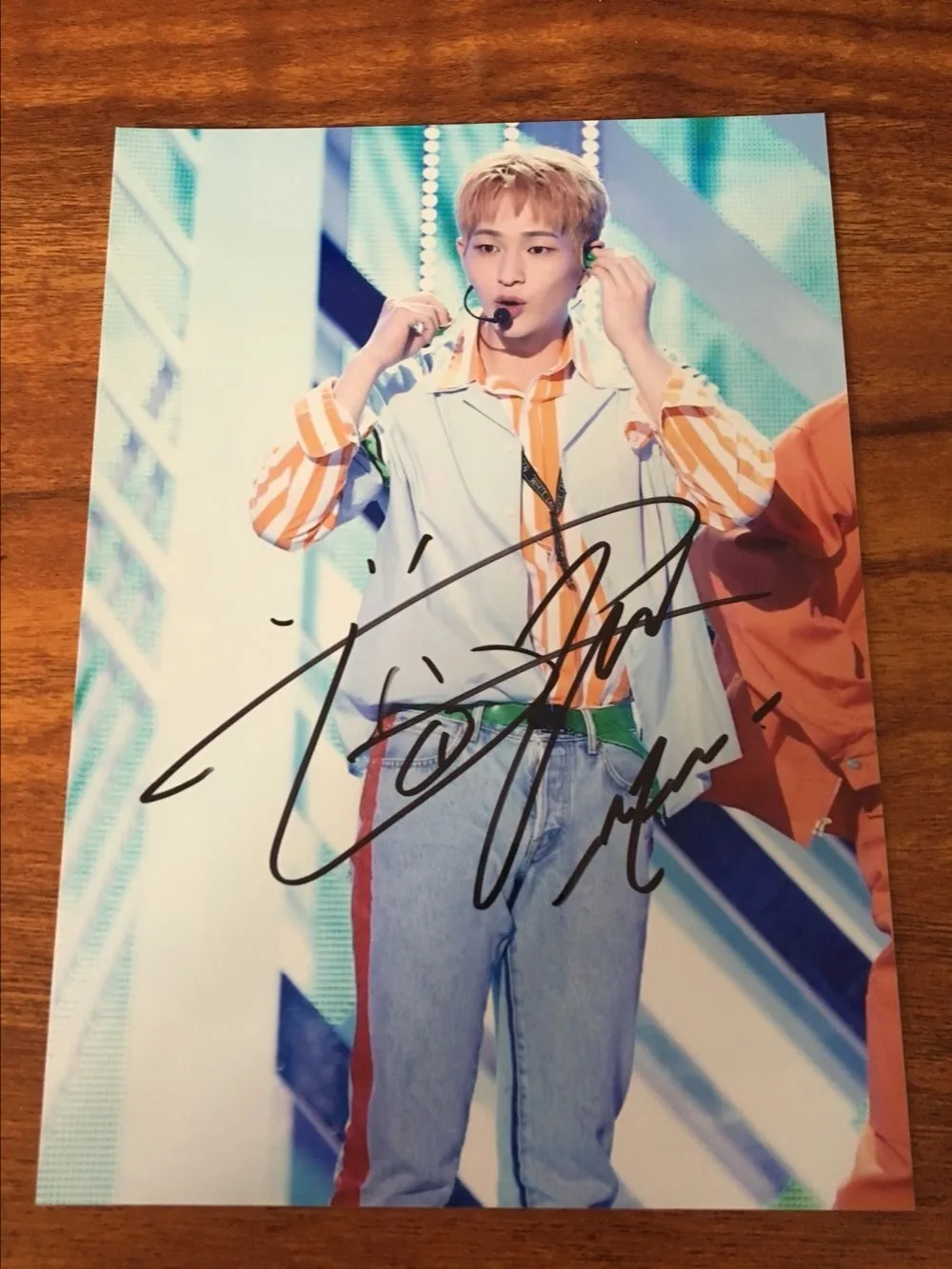 Стороны подписали SHINEE Onew с автографом фото история свет коллекция K-POP 5*7 072018C