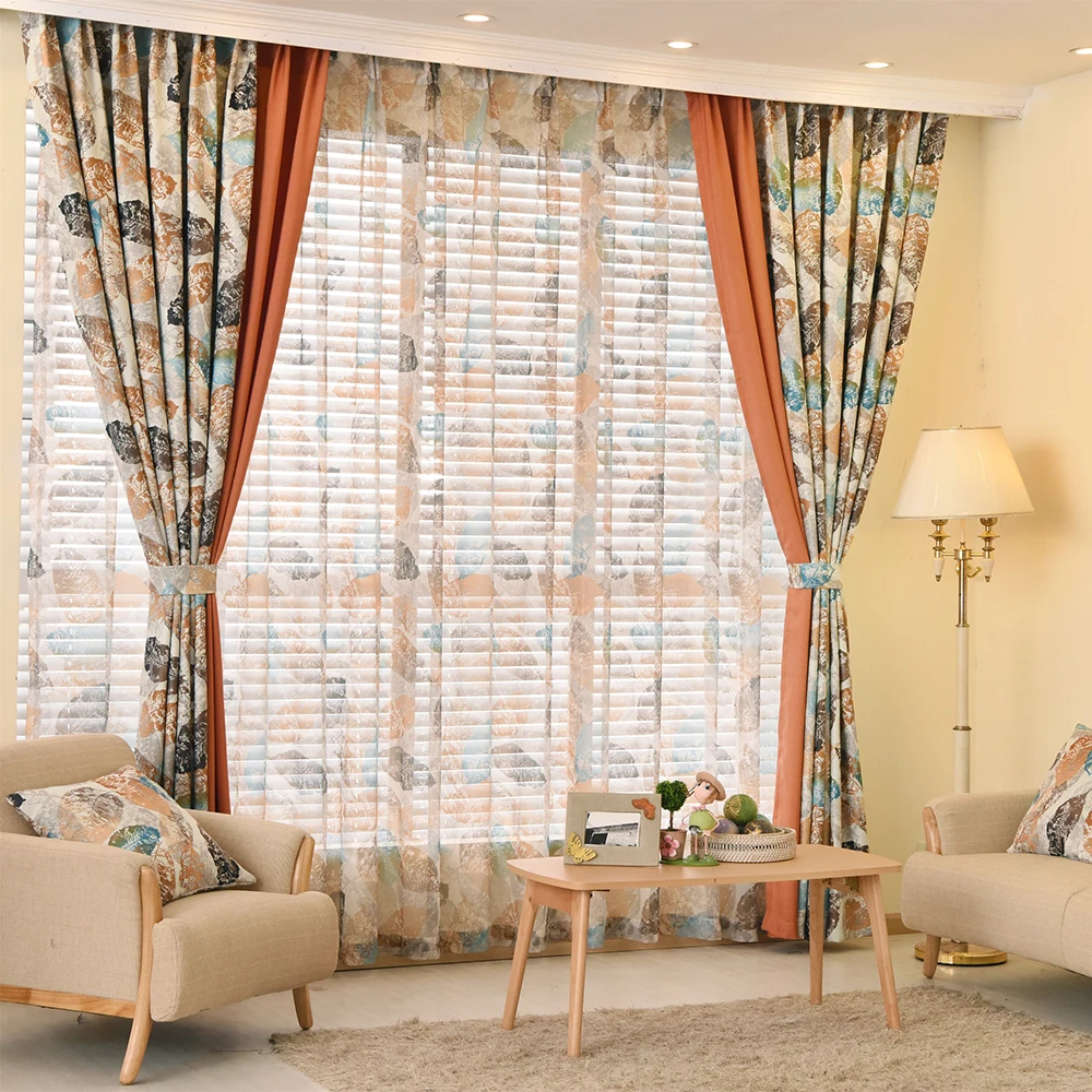 Dsinterior 100% полиэстер штора печати для окон гостиной и спальни можно сшить по