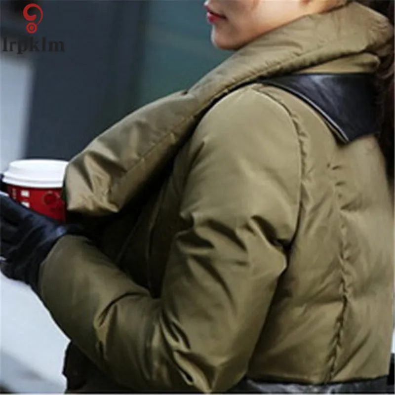 Новинка 2017 осенне зимнее женское пальто модная женская армейская зеленая куртка