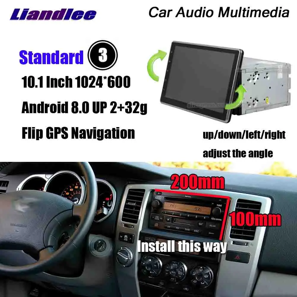 KD-2000 Автомобильный Аудио Видео Стерео Радио Android мультимедиа для Toyota 4runner 2002~ 2006 2007 2008 2009 ips Экран gps навигации Системы - Цвет: KD-2000