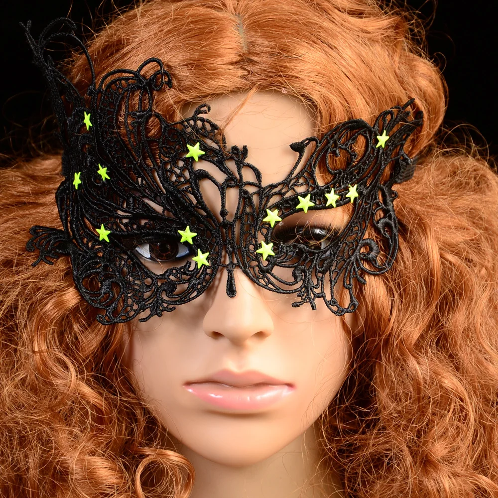 1 шт Лидер продаж Черный Lady кружева маска для глаз маскарада вечернее изящное