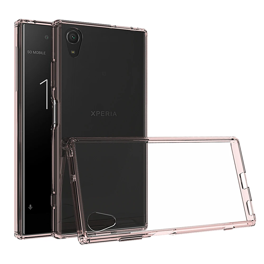 Для sony Xperia XA1 Plus чехол Кристальный Гибридный Бампер прозрачный жесткий акриловый защитный чехол для телефона задняя крышка для sony XA1 Plus G3412 5," Coque