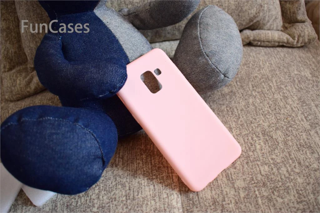 Конфеты случае СПС Сотовая связь samsung A8 2018 Мягкие TPU чехол для телефона Coque
