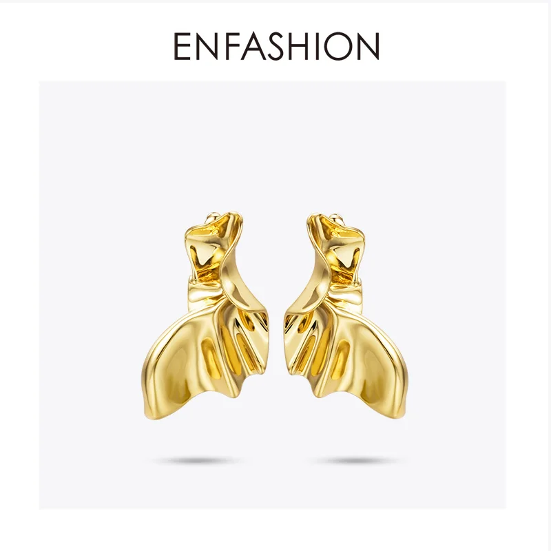 Женские серьги подвески с крыльями ангела Enfashion золотого цвета модные ювелирные
