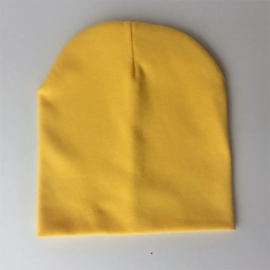 Цвет: желтый spring winter Toddler infant Kids children baby cotton colorful roccoon hat cap beanie skullies for girls and boys newborn - Цвет: Цвет: желтый